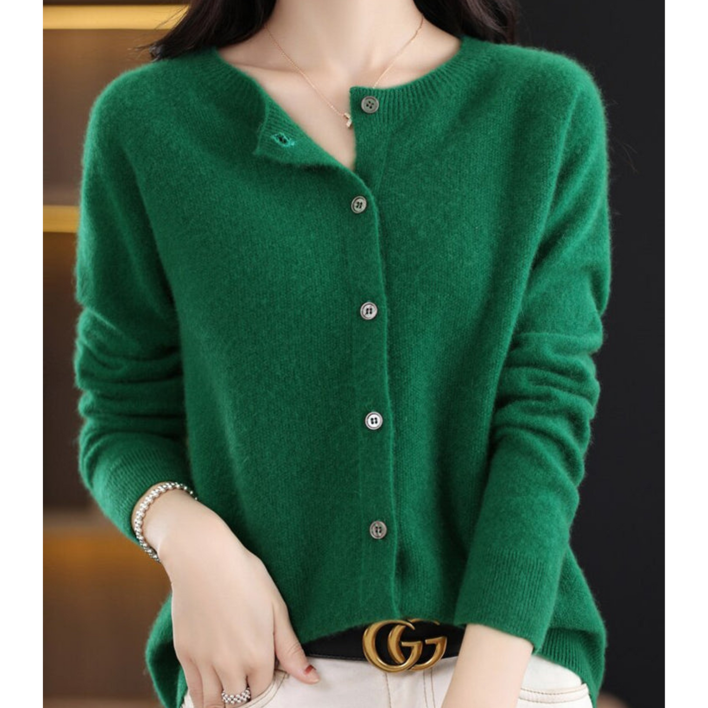 Lightweight Ladies Open Front Sweater