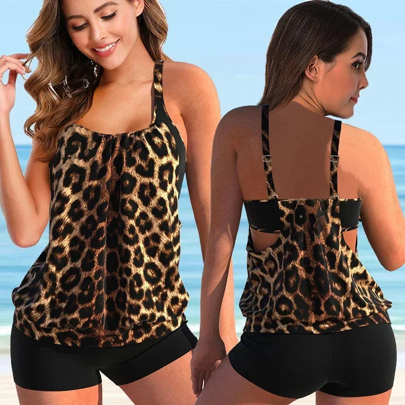Women's Floral Print Bikini Swimsuit Set