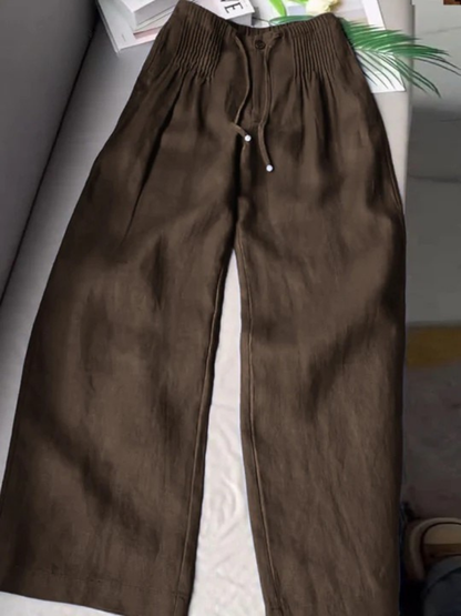 Comfortable Elastic Waist Loose Fit Pants