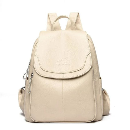 Women's Leather Anti-Theft Backpack