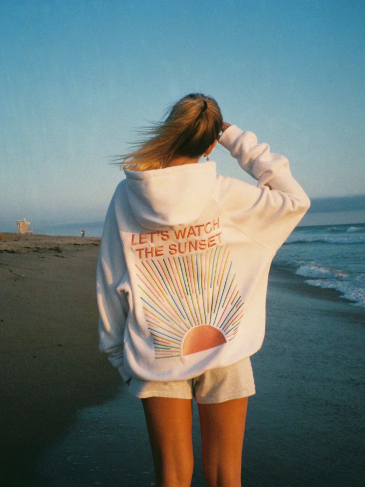 Women's Cozy Hoodie Soft Sunset Colors