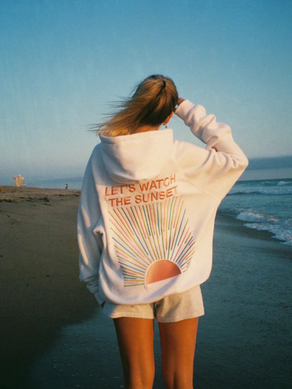Women's Cozy Hoodie Soft Sunset Colors