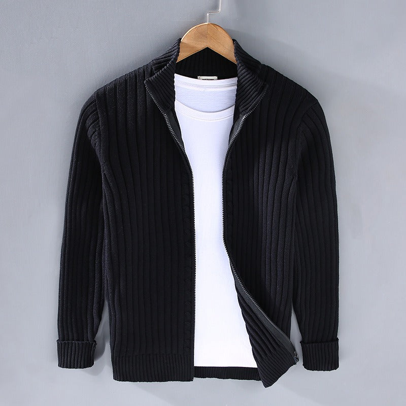 Lorenzo - Hand-knit Cotton Cardigan - Edward Fraiser