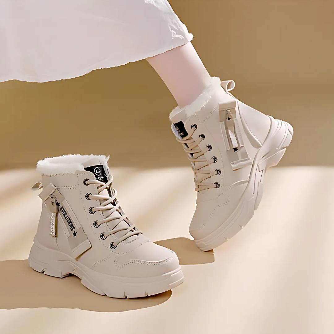 Women's Lace Up Ankle Boots Lug Sole