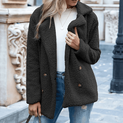Women's Faux Fur Teddy Coat - VibreMode