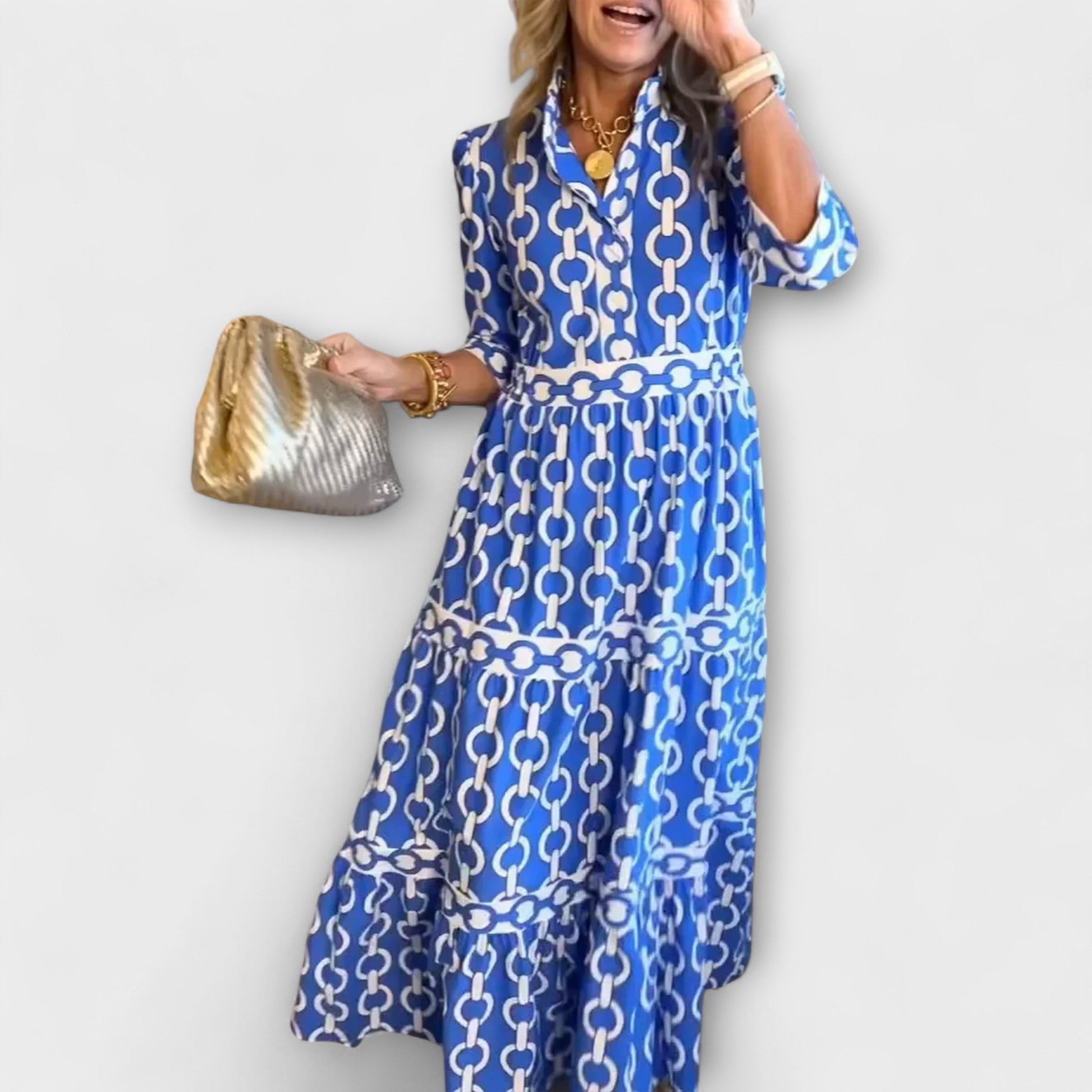 Women's Tiered Skirt Casual Dress - VibreMode