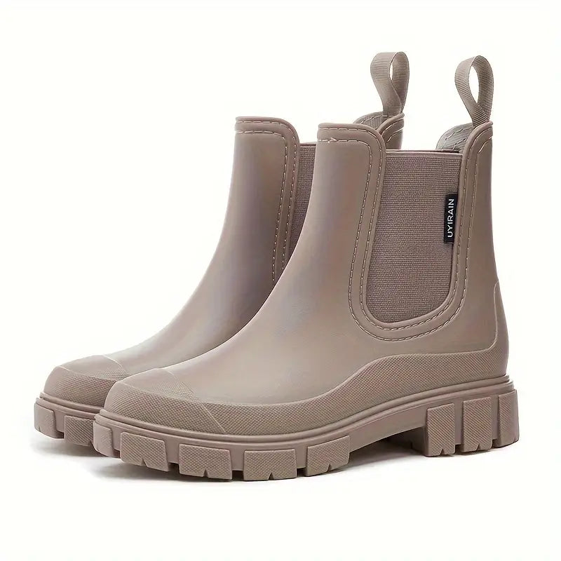 Women's Waterproof Rain Boots Slip-Resistant Lug Sole - VibreMode