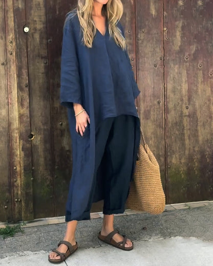 Women's Two Piece Set Relaxed Loose Fit Pants