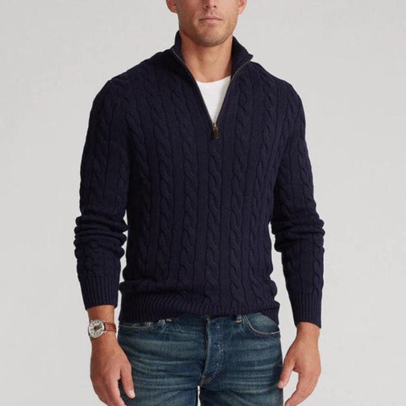 Men's Half Zip Sweater Classic Style