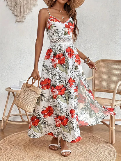 Beautiful Floral Maxi Dress for Women Summer