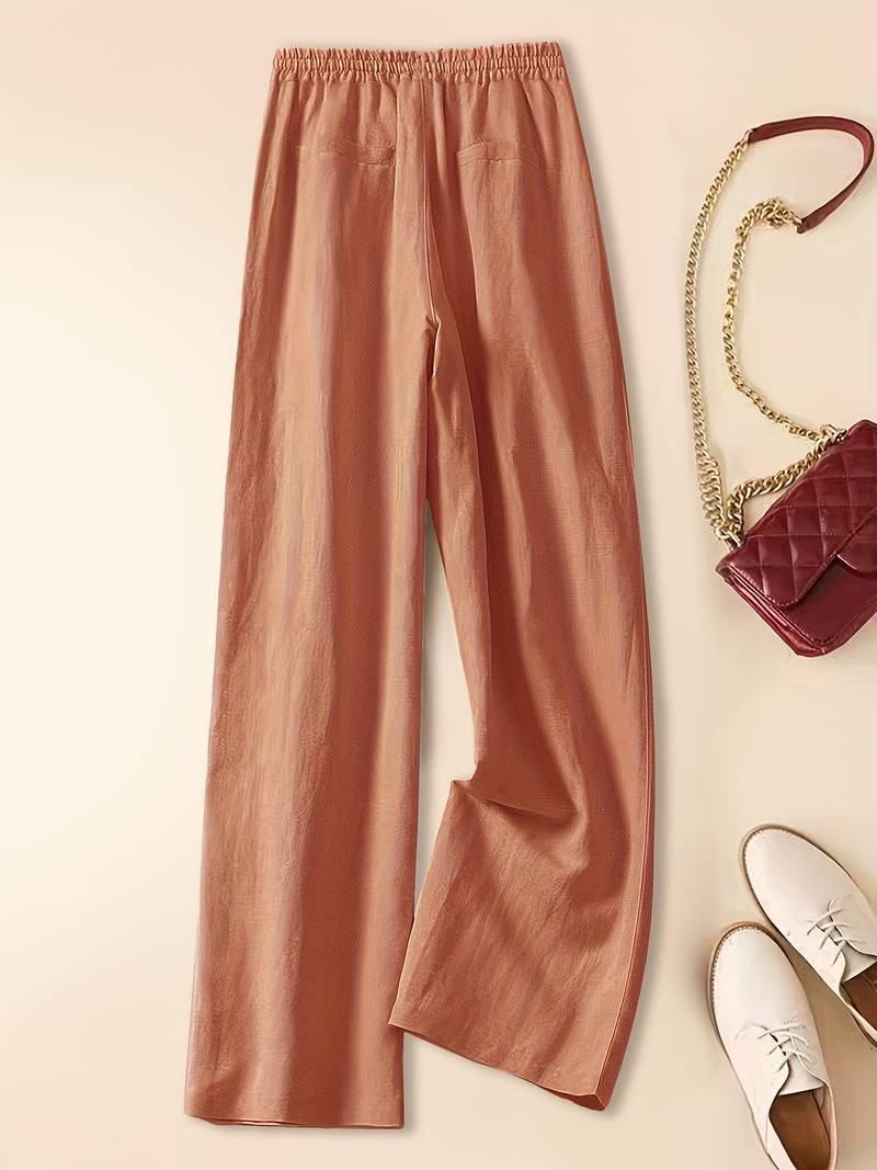 Casual Elastic Waist Joggers