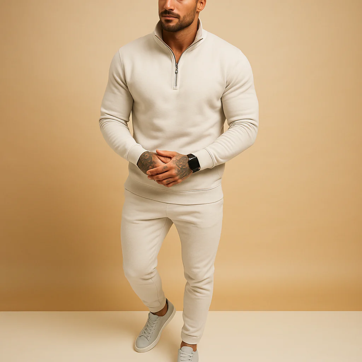 Men's Cotton Hoodie Jogger Set