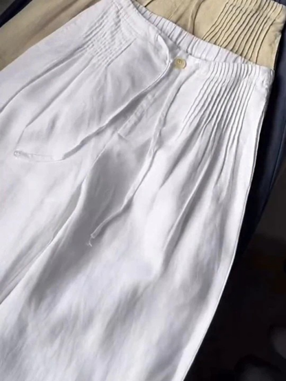 Comfortable Elastic Waist Loose Fit Pants