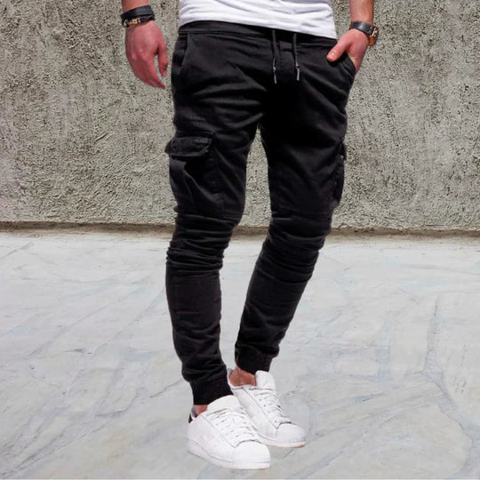Men's Cargo Pants Flap Pockets Cotton