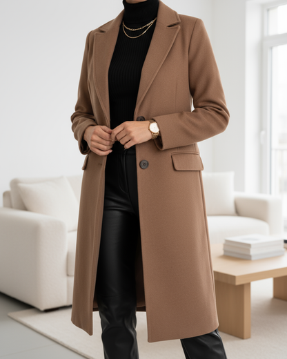 Elegant Women's Long Coat