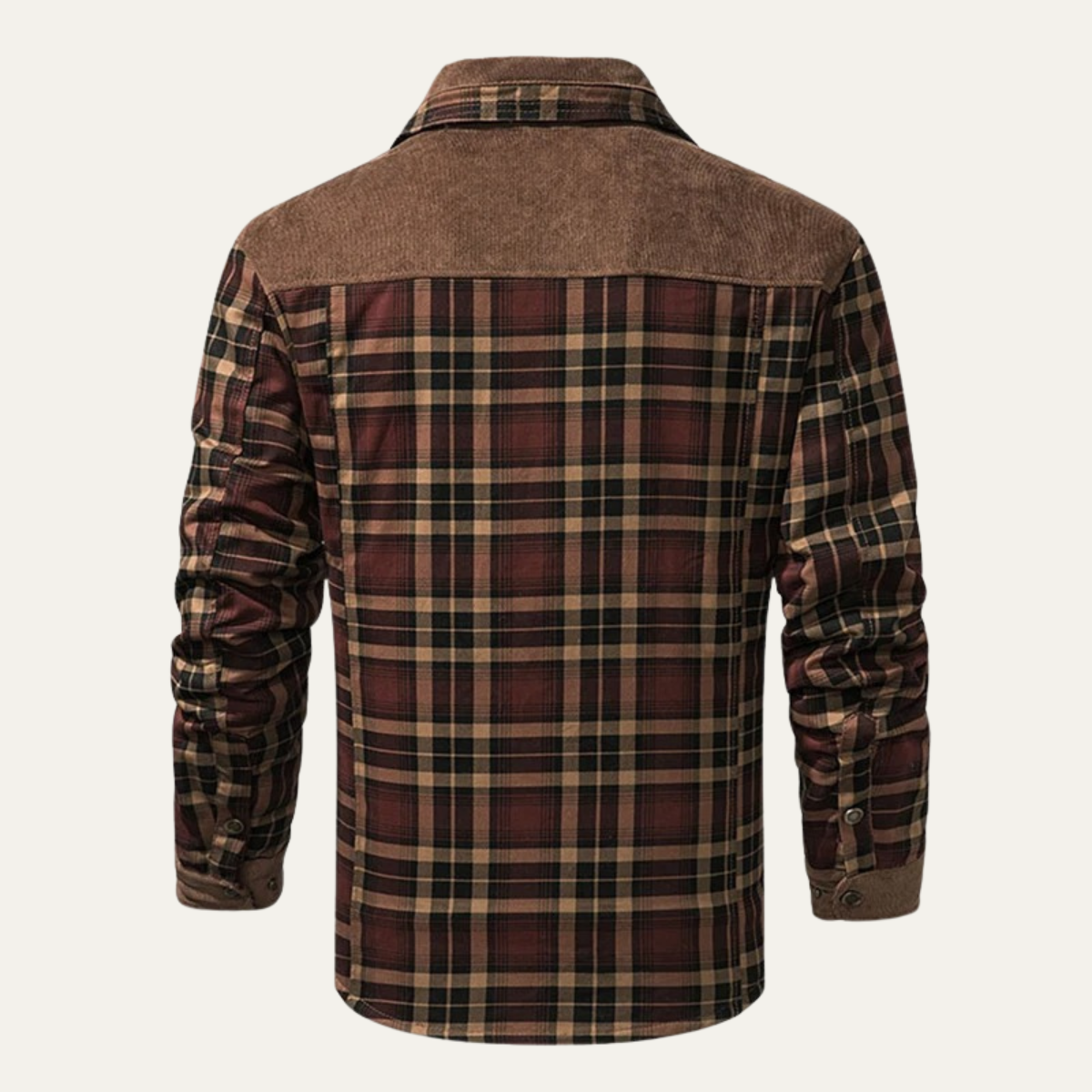 Men's Fleece Lined Flannel Jacket Plaid