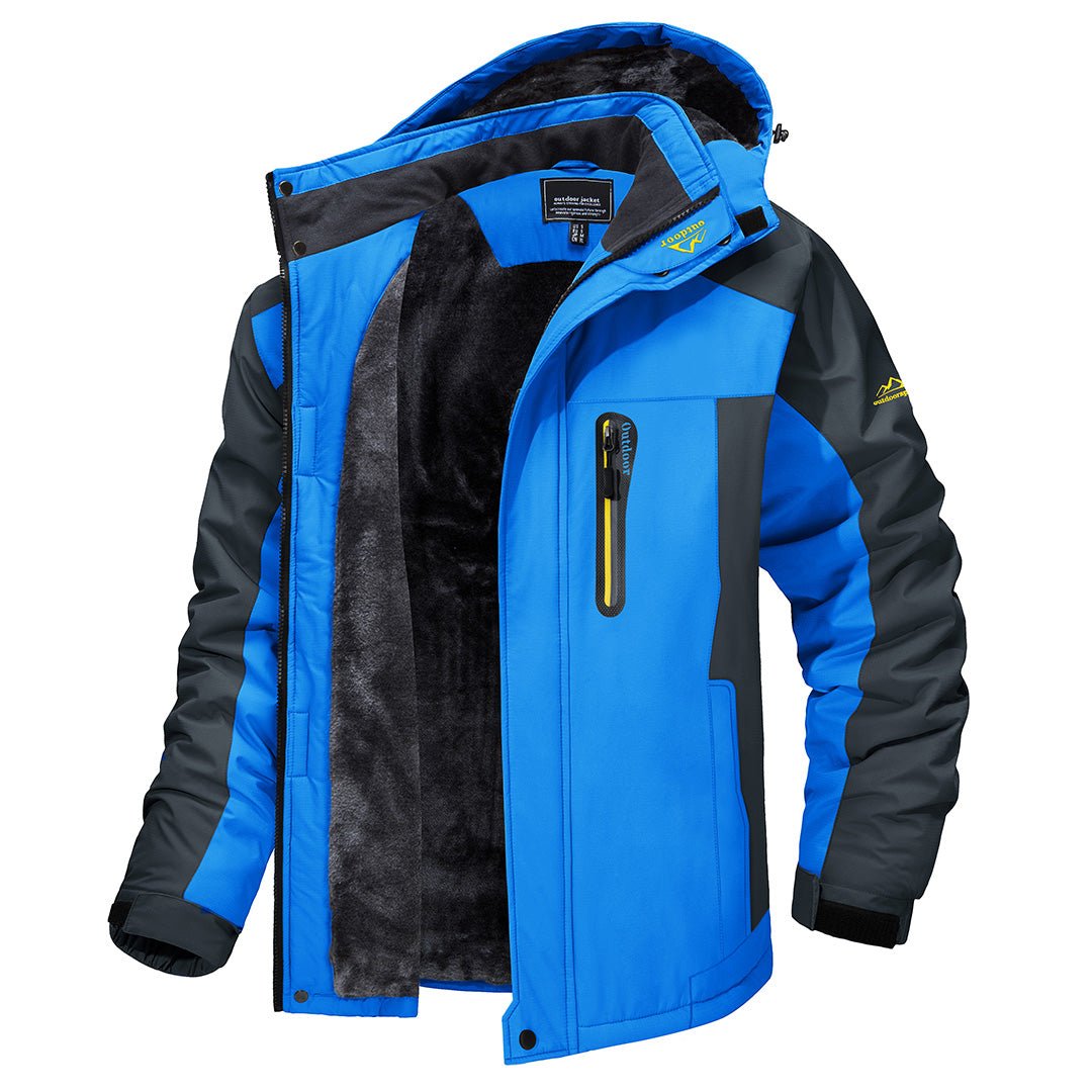Men's Heavy-Duty Insulated Winter Jacket Multiple Pockets