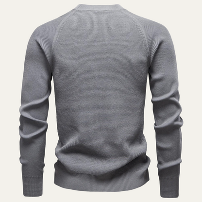 Men's Slim Fit Soft Knit Sweater Red
