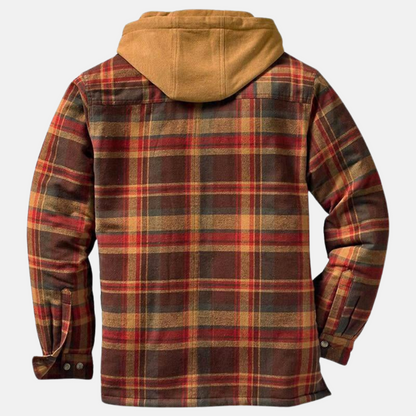Men's Quilted Flannel Jacket Shirt