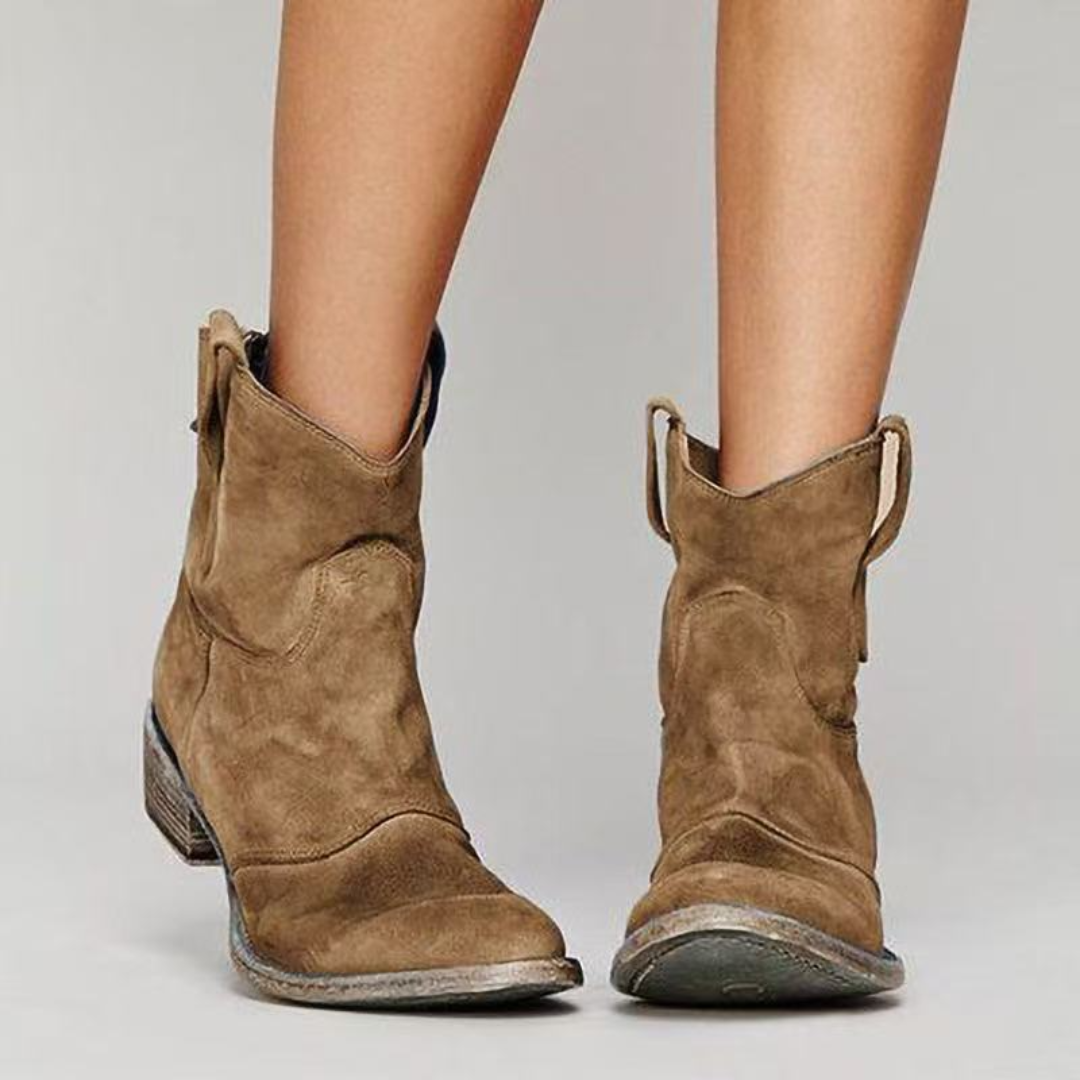 Women's Ankle Boots Side Zipper - VibreMode