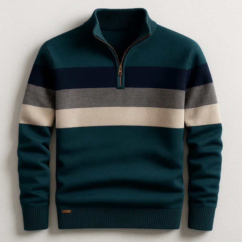 Colorful Stripe Long Sleeve Sweater