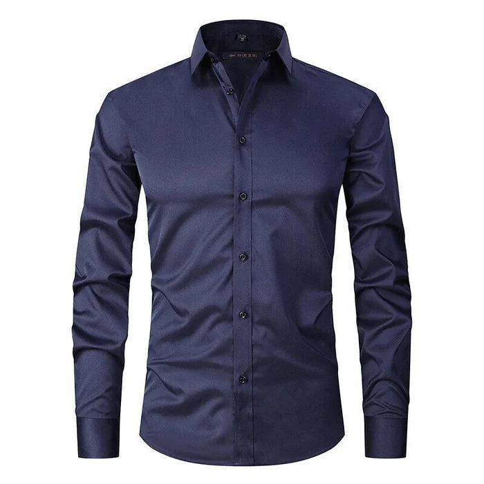 Men's Long Sleeve Dress Shirt Button-Up