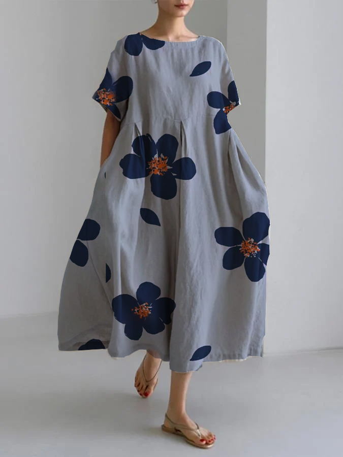 Raffaella Women's Floral Maxi Dress Relaxed Fit - VibreMode