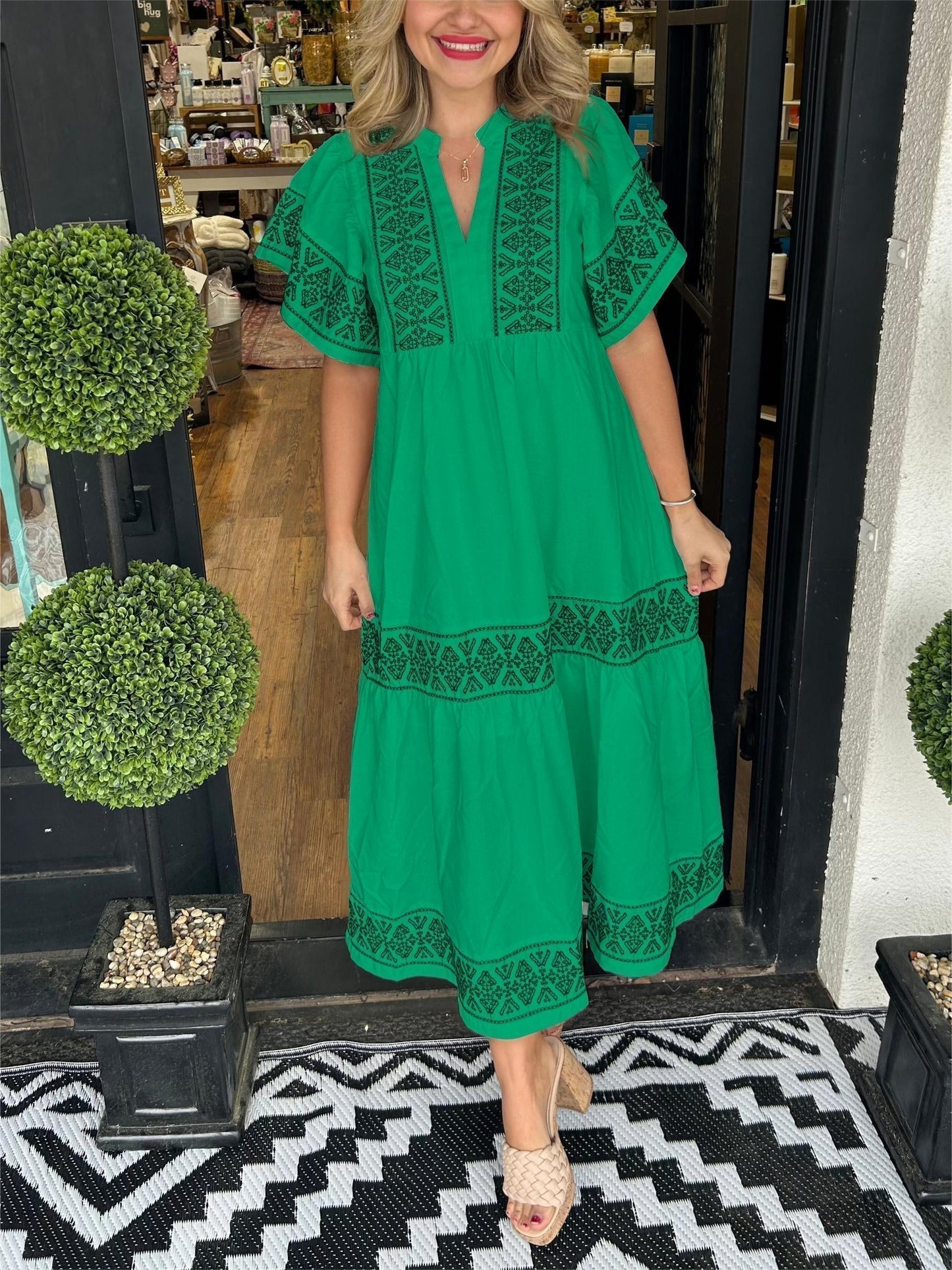 Women's Flowy Maxi Dress Tummy Control Boho Style Loose Fit