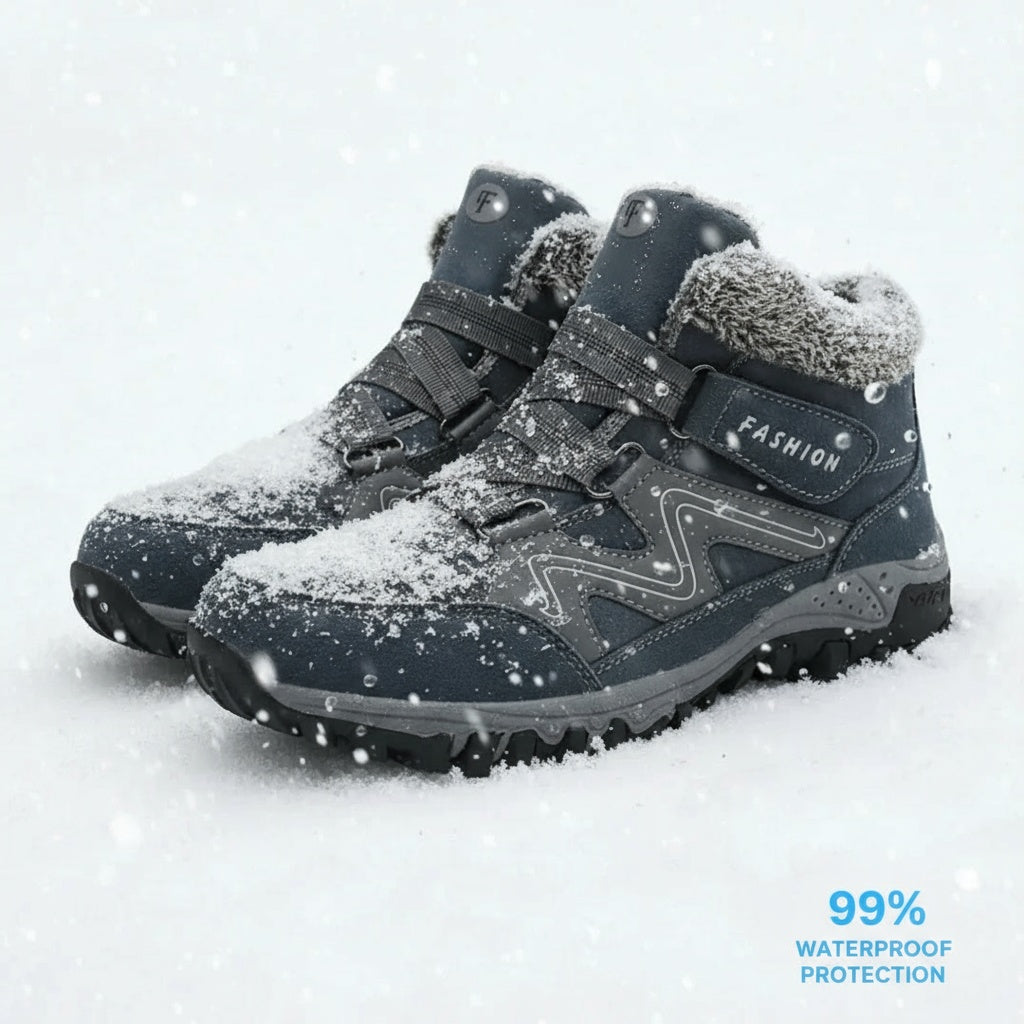 Women's Ankle Boots Hook Strap Lug Sole Design