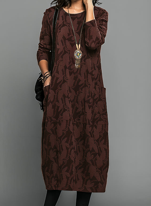 Women's Long Sleeve A-Line Winter Dress