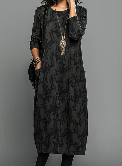 Women's Long Sleeve A-Line Winter Dress