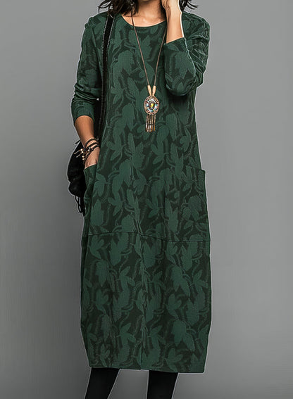 Beautiful Fitted Long-Sleeve Evening Dress - VibreMode