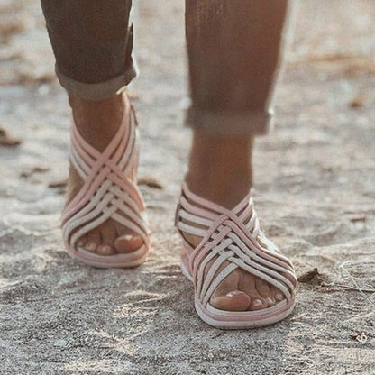 Women's Multi-Strap Sandals Closed Heel