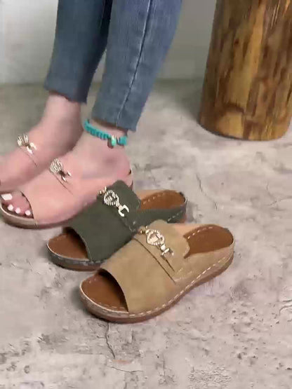 Women's Flat Adjustable Sandals