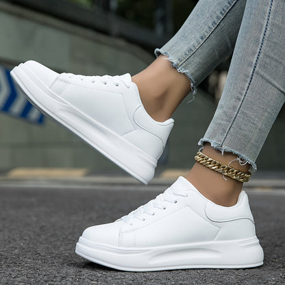 Women's Leather Sneakers Casual White