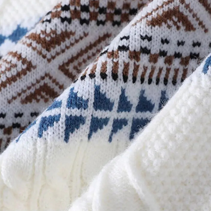 Men's Knitted Winter Sweater Nordic Pattern