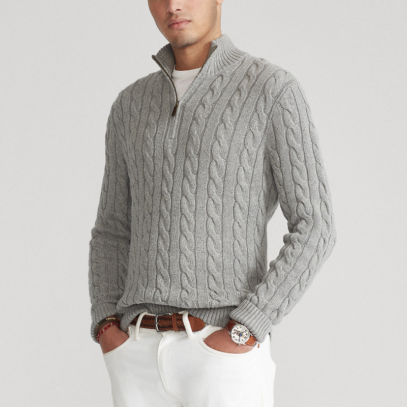 Men's Half Zip Sweater Classic Style