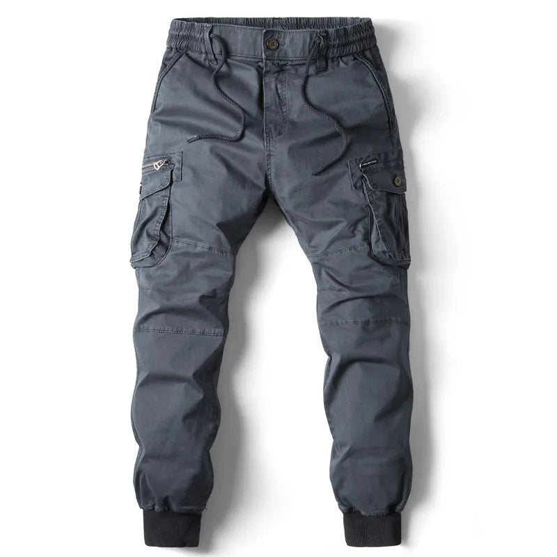 Men's Cargo Jogger Pants Cuffed Hem