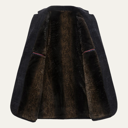 Men's Smart Blazer Warm Fur Lining
