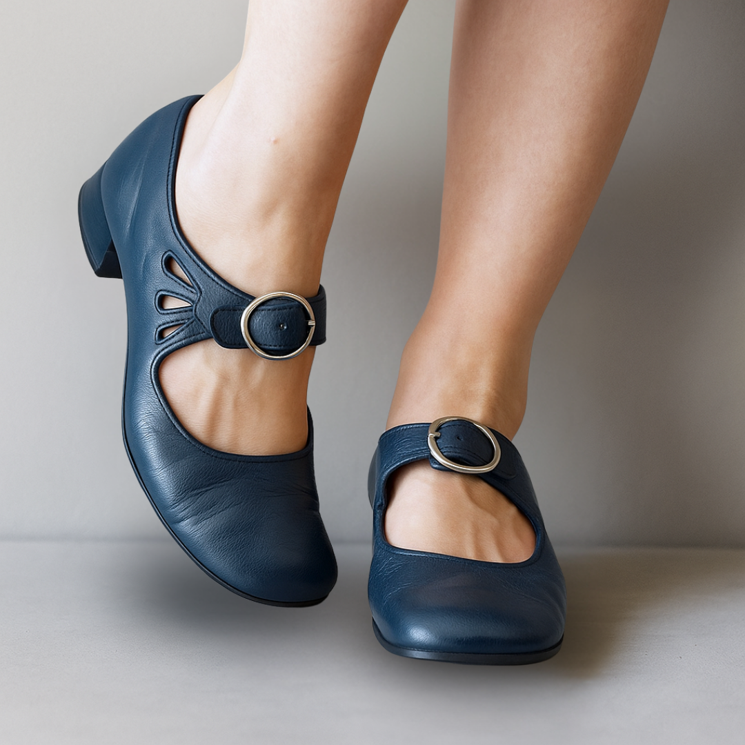 Women's Mary Jane Buckle Strap Shoes