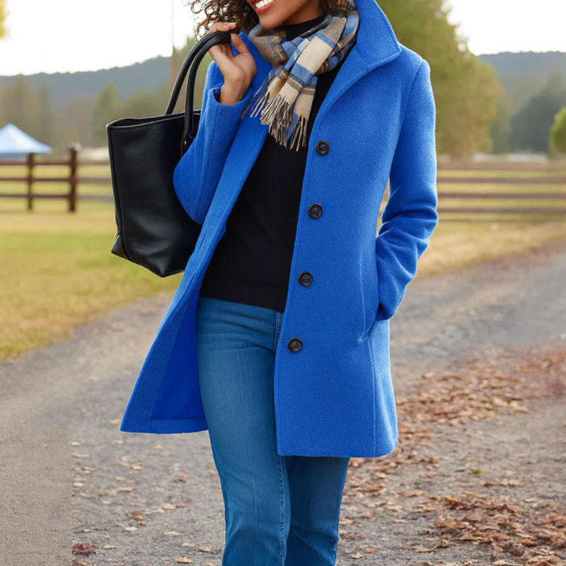 Women's Mid-Length Straight Cut Coat