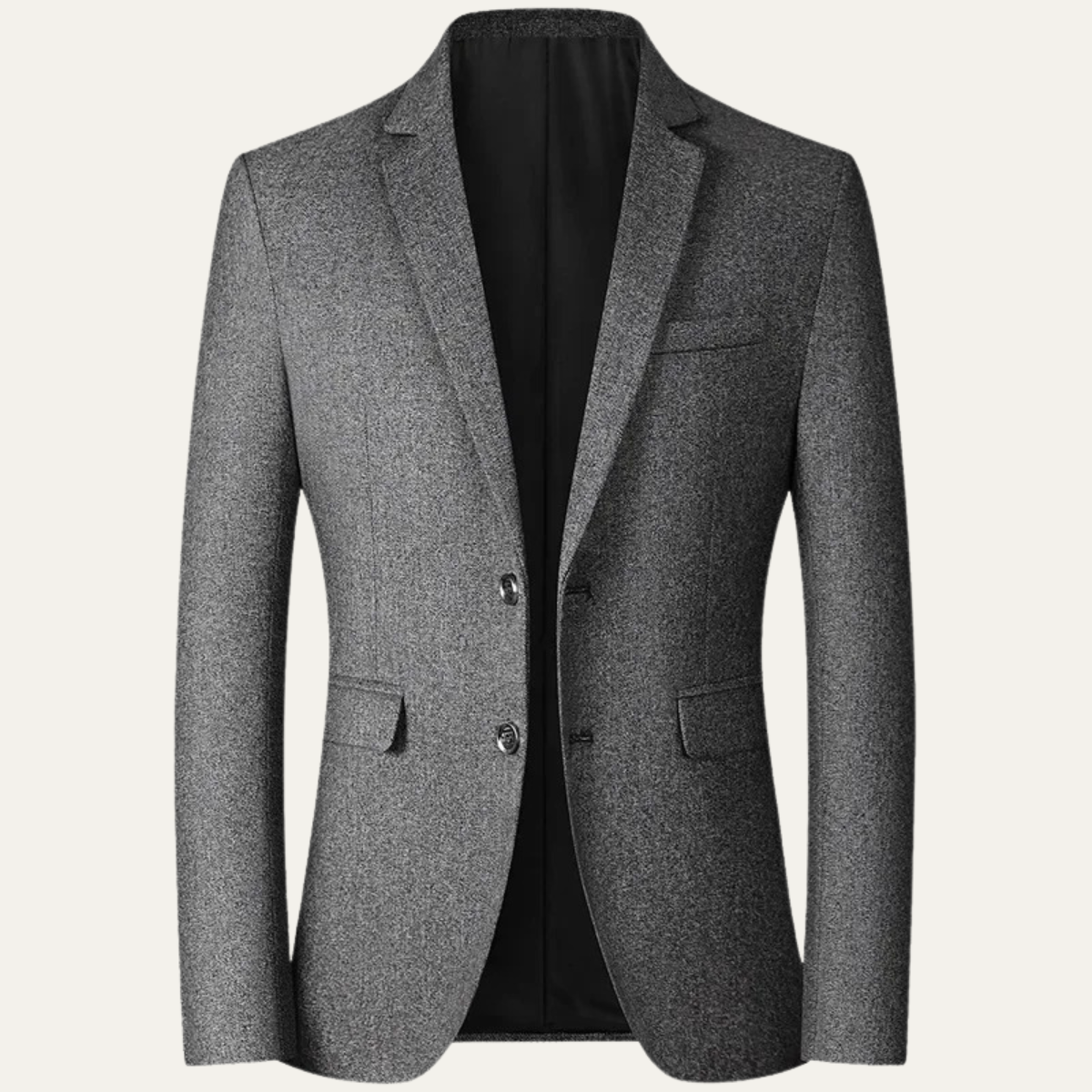 Men's Slim Fit Blazer Suit Turn Down Collar Business Navy