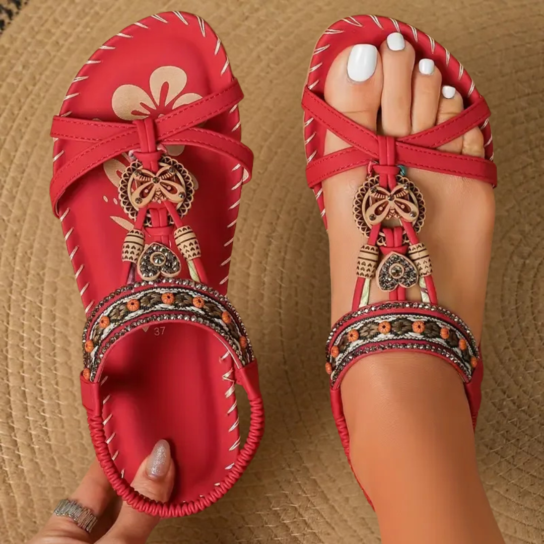Women's Flat Strappy Open-Toe Sandals