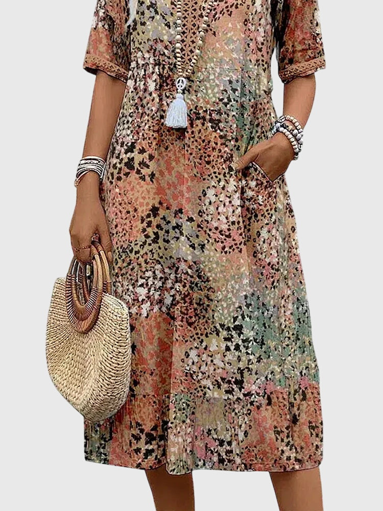 Trendy Graphic A-Line Dress