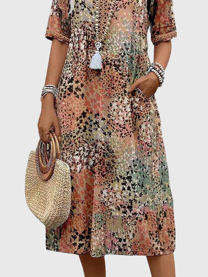 Trendy Graphic A-Line Dress