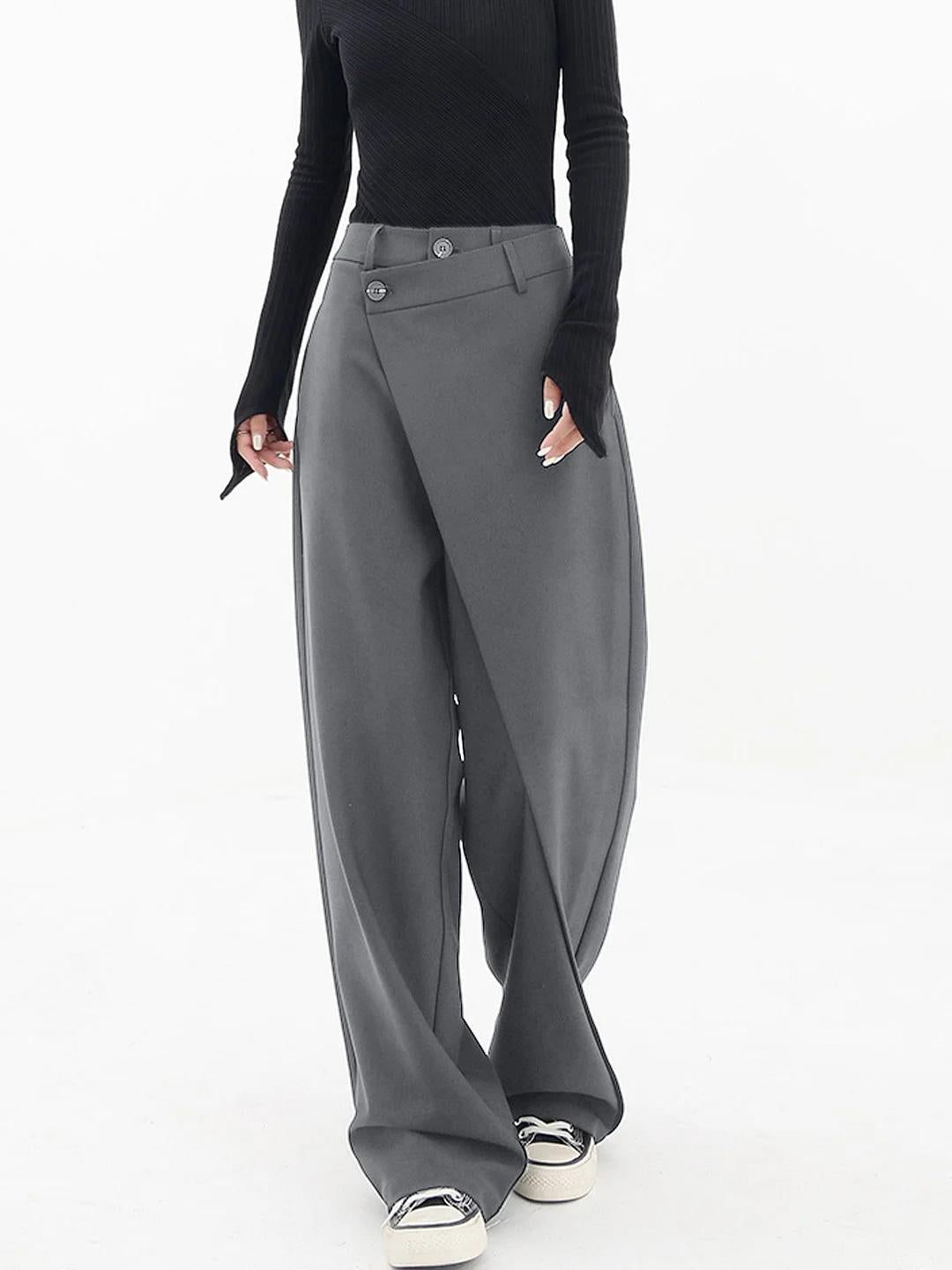 Women's Trousers Layered Waistband
