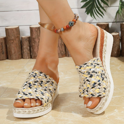 Women's Woven Wedge Sandals