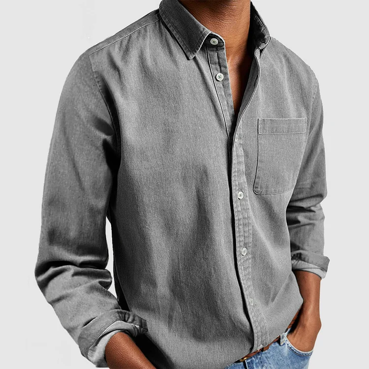 Men's Casual Button Shirt Breathable