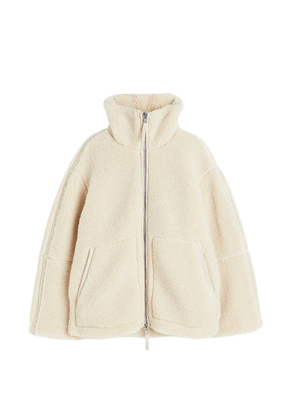 Cozy Large Sherpa Fleece Winter Coat