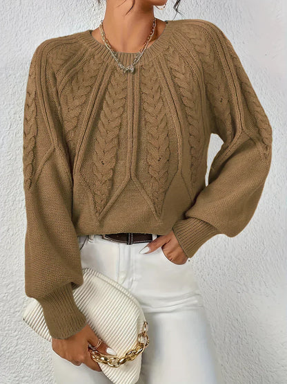 Women's Textured Crewneck Sweater